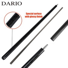 DARIO 19.5oz Full Carbon Fiber Pool Cue 3/8 8 Forged Texture Accelerated Taper