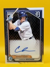 2024 Bowman - Chrome Prospect Autographs Carson Rucker #CPA-CR (AU, RC)