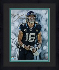 Framed Trevor Lawrence Jaguars Signed 16x20 Scream Photo - Signed Gold Ink LE 16