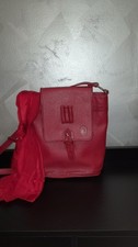 Borsa a tracolla Trussardi vintage in pelle rossa – Anni '80/'90