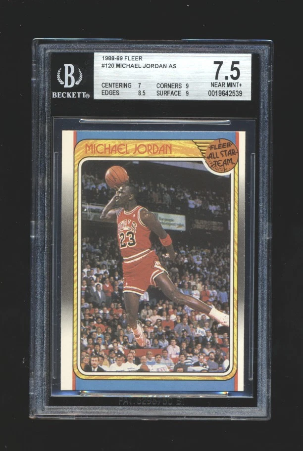 Fleer Michael Jordan 7.5 Graded Basketball Sports Trading Cards
