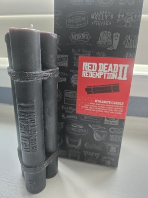 Rockstar Games Merch Red Dead Redemption 2 TNT Dynamite Candle Open Box Rare