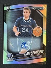 Cam Spencer 2024-25 Panini Prizm Black Silver Prizm Auto RC #218 -sfz1
