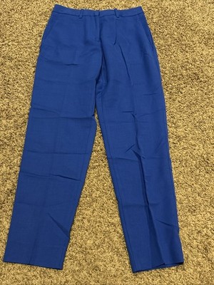 MM6 Maison Margiela Blue Trousers Womens Size 4 Wool Blend Pants B10