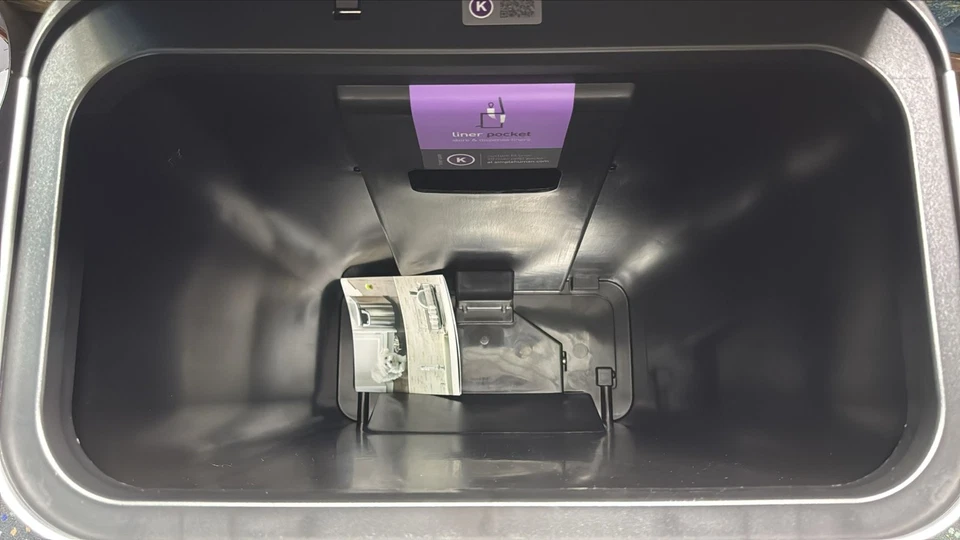 simplehuman Mülleimer Treteimer Abfalleimer 45 Liter mit Beutelfach, CW1385CB - Bild 2 von 4