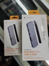 Hyper HYPERDRIVE DUO PRO 7-in-2 USB-C Hub for Macbook Pro / Air New Sealed