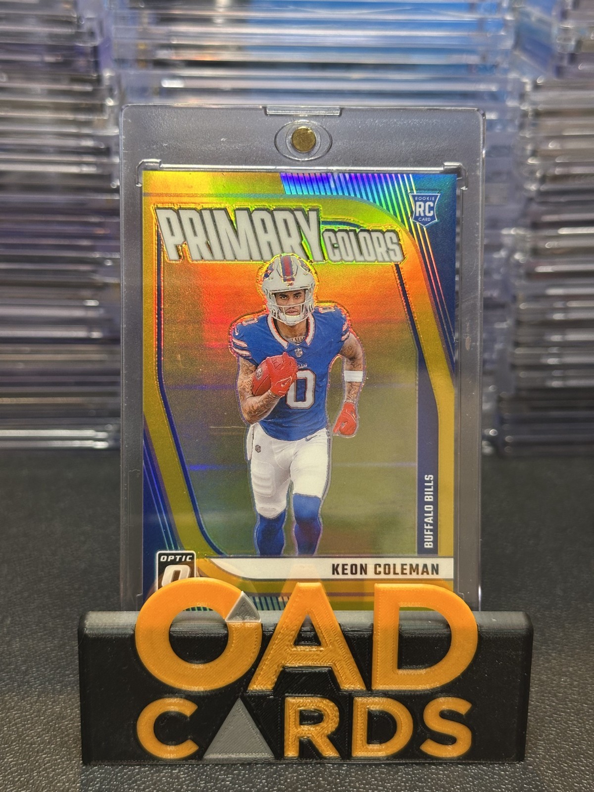 2024 Donruss Optic Keon Coleman #10 Primary Colors Gold Rookie /10