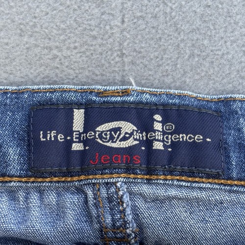 LEI Jeans Boot Leg Juniors Size 13 Dark Medium Wash Blue Denim Y2K - Picture 7 of 19
