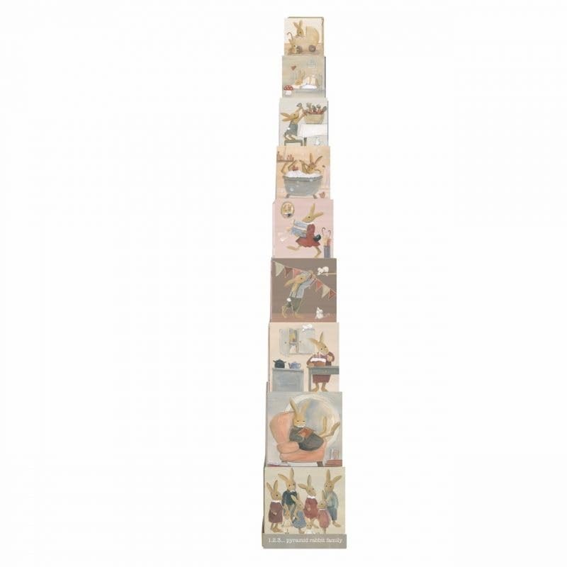Игрушки Egmont - Пирамидка 123 Konijnfamilie karton 570037
