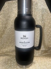 Black thermal Stanley water bottle