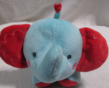Fisher Price plush elephant rattle 7"