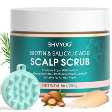 Scalp Scrub, Biotin & Salicylic Acid Scalp Exfoliating for Hair Growth, Dandruff