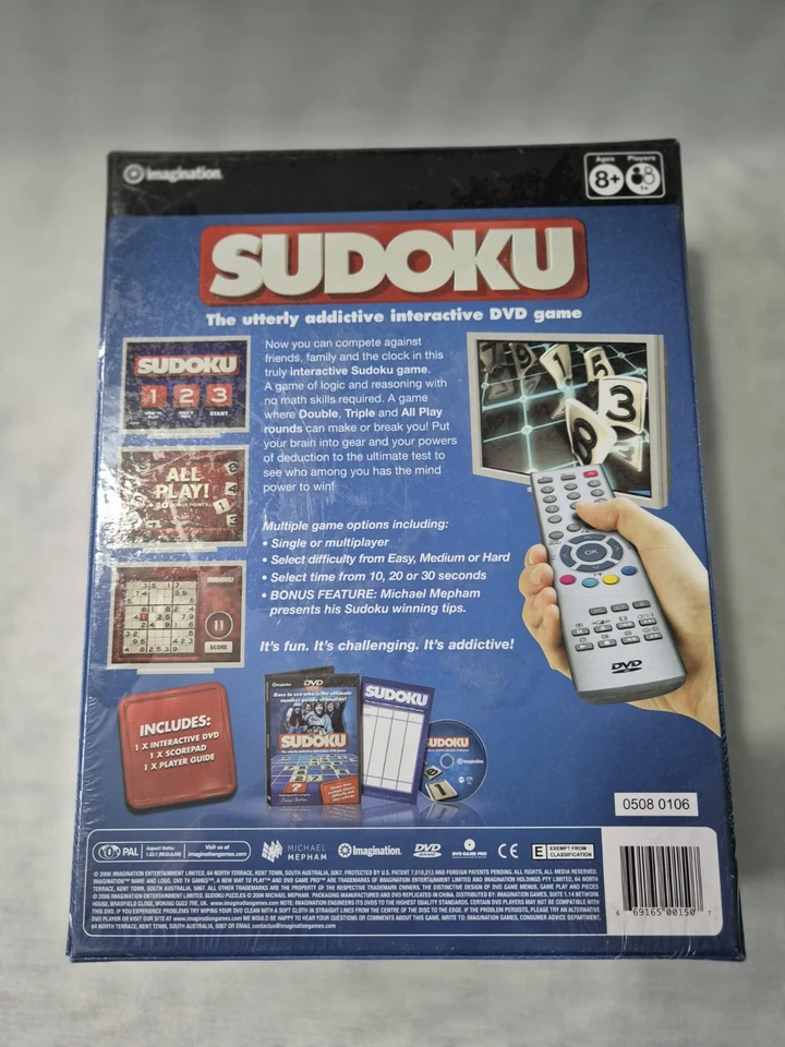 Sudoku Game Ultimate DVD Game New And Sealed Family Fun Interactive Addictive - Image 2 of 4