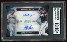 2022 Bowman Sterling Marcelo Mayer/Jordan Lawlar Dual Refractor Auto /25 SGC 10