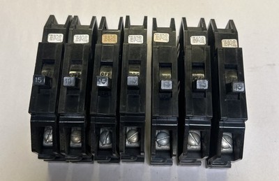 ZINSCO,Q115,CIRCUIT BREAKER 15A 120/240V 1P LOT OF 7