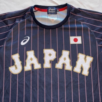 ASICS 2017 Samurai Japan National Baseball team shirt jersey Adult