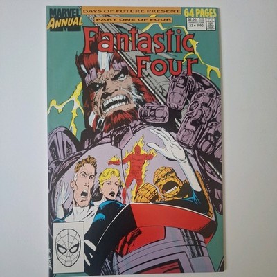 Fantastic Four Annual #23 NEWSSTAND Marvel 1990 Days of Future Past Byrne NM-