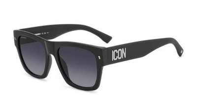 DSQUARED2 DSQ2 ICON 0004/S - P5I 9O - Sonnenbrille - Schwarz Matt/Grau