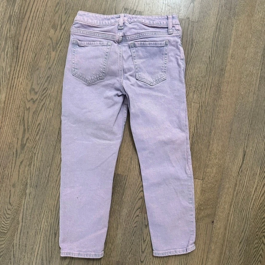 Gap Kids Girlfriend Jeans Lavender Purple Adjustable Waist Size 10 - Image 4 of 4