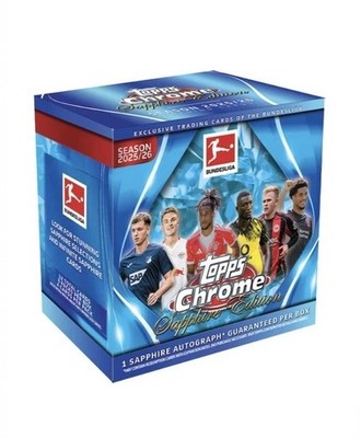 Topps Chrome  Bundesliga 2025/26 Sapphire Edition - Hobby Box - Preorder  