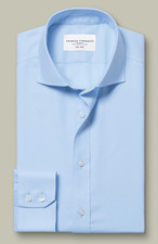 Charles Tyrwhitt Non-Iron Twill Slim Fit Sky Blue 17/37