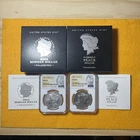2023 Morgan & Peace Silver Dollars NGC MS69 With Boxes And COA￼