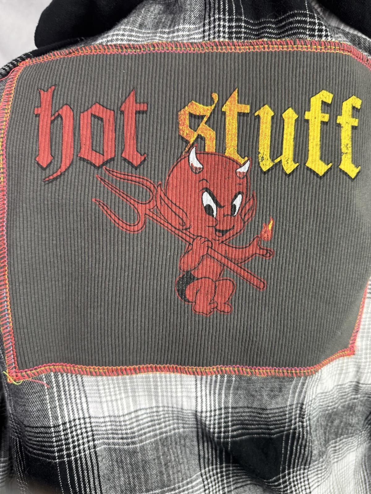 April 25th Flannels – Hot Stuff Devil Patch Hoode… - image 1