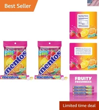 Refreshing Chewy Mint Fruit Candy, 1.32 Oz Rolls, Ideal for On-the-Go Sharing