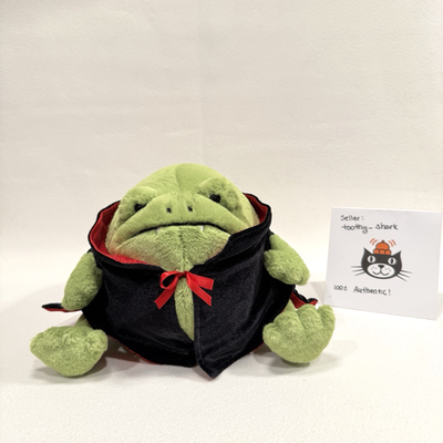 Jellycat Vampire Ricky Rain Frog BNWT - 100% Authentic - Retired