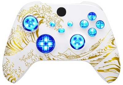 Golden Wave Silent Modz LED Controller Trigger Stop Grips for Xbox Series XS One