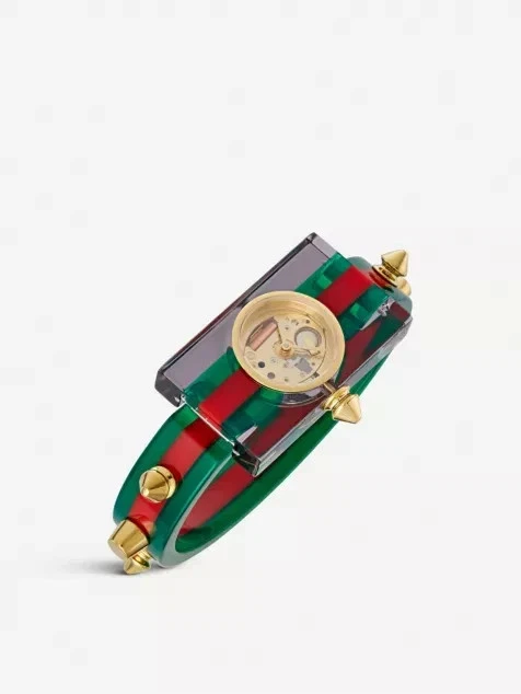 Reloj Gucci Esqueleto Esfera Plexiglás y Chapado en Oro Ref#YA143506 ¡Nuevo!  Foto 2 de 4