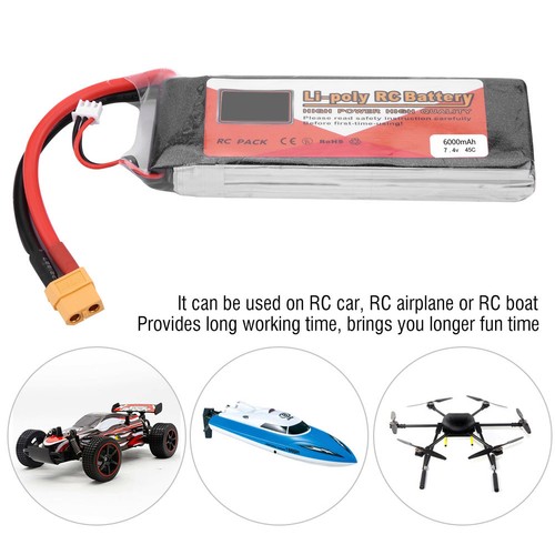 Batería LiPo recargable (6000mAh 45C)ZOP POWER 2S 7.4V 6000mAh 45C| - Imagen 6 de 9