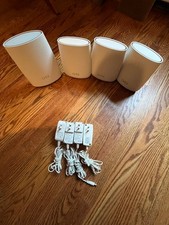 Netgear Orbi RBR40 Router  3 RBS20 Satellites AC2200 Tri-Band Whole Home Wifi