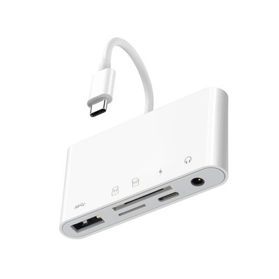 5 in 1 Type C Memory Card Reader For Micro SD SDXC CF SDHC OTG Flash Drive