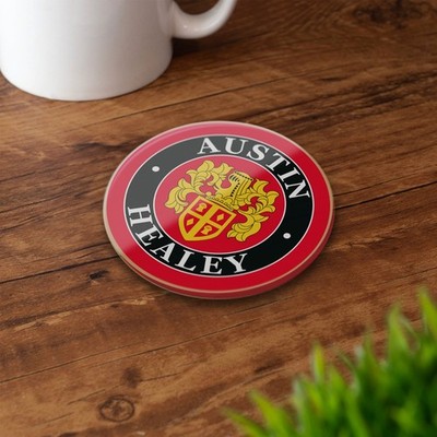Austin Healey Glasuntersetzer Set - Austin Crest Britisches Auto Geschenk LIZENZPRODUKT