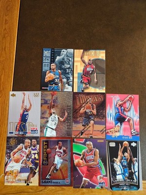 GRANT HILL - **Premium Lot of 10 Different (1 RC -1 Ins.)** - Pistons - #2