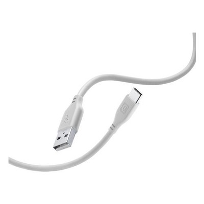 Usb C Cable Cellular Line USBDATASOFTUSBCD Soft Cable Silver