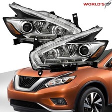 LED Headlights For Nissan Murano Platinum 2015-2018 Projector Driver+Passenger