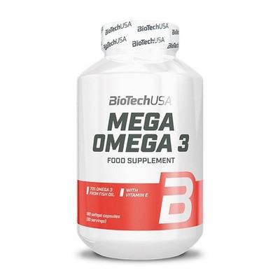 (257,81 EUR/kg) Biotech USA Mega Omega 3 90 Kapseln Essentielle Fette