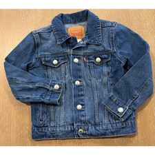 Levi's Girls' Size 6 5-6 YRS Trucker Jeans Jacket Light Wash Blue