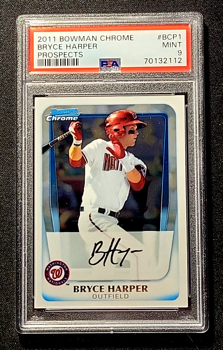 2011 Bowman Chrome Prospects Bryce Harper #BCP1 PSA 9