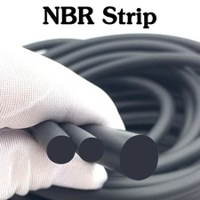 Solid Nitrile Rubber O-Ring Cord Oil Water Seal Gasket 2mm to 25mm Dia Per Metre