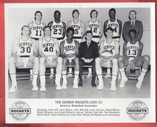 1970   DENVER ROCKETS   TEAM ISSUE   8 x 10   GLOSSY   TEAM PHOTO