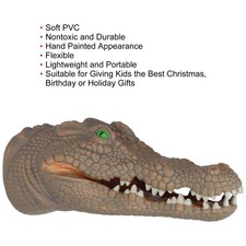 Crocodiles Head Puppets Portable Nontoxic Durable Hand Painted Appearance