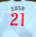 Sammy Sosa MLB Chicago Cubs Signed Autographed Jersey XL BAS COA