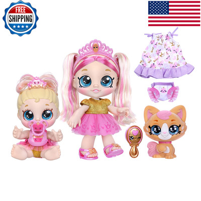 Kindi Kids Scented Sisters Pawsome Royal Family - Pre-School 10 Play Doll Tiara