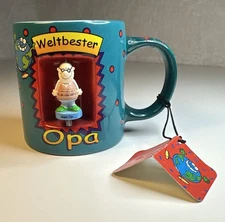 Vintage 2002 DEPESCHE Germany Weltbester Opa Ceramic Coffee Mug Cup New
