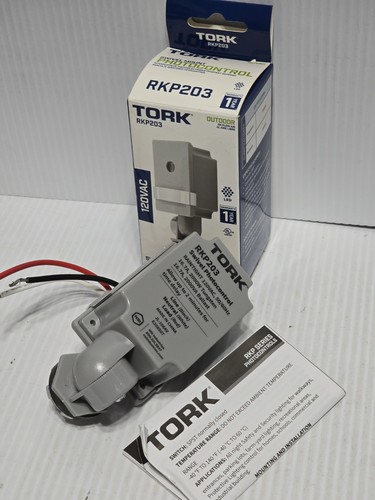 TORK RKP203 Photocontrol Outdoor Lighting Automation Dusk to Dawn 2000w., 120v.