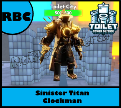 #ad SINISTER TITAN CLOCKMAN CHEAP TOILET TOWER DEFENSE TTD UNIT $4.97