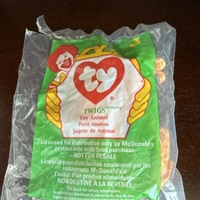 Ty Beanie Babies Twigs the Giraffe McDonald's Toy 1998 Age Level 3-4 Years